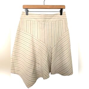 Vintage 2000s Heart Moon Star Cream and Black Striped Skirt Size 2